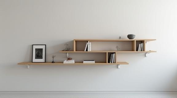 Modular floating shelving system kit